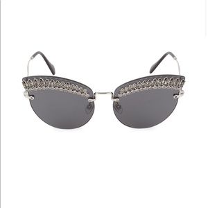 MIU MIU Rhinestone Sunglasses